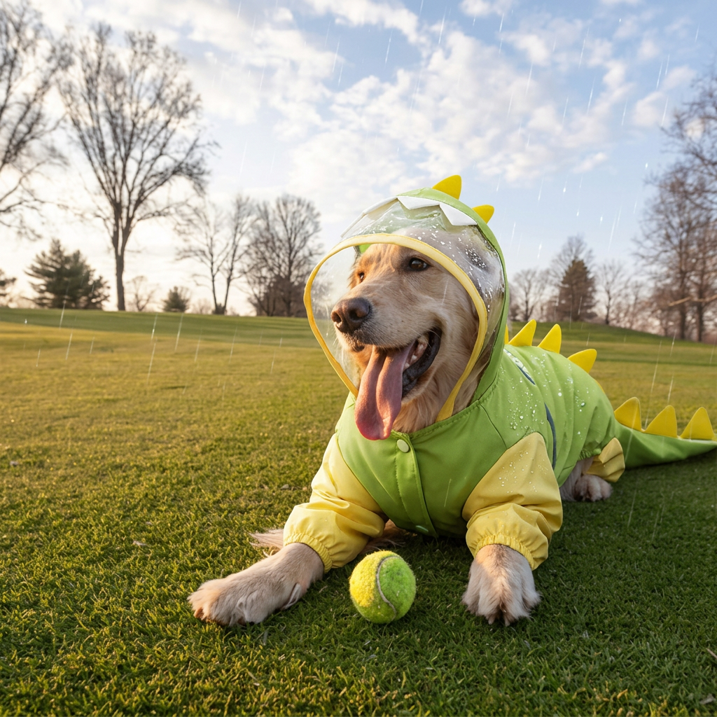 Dinosaur Dog Poncho